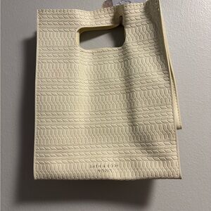 Bath & Body Works Vegan Leather Textured Cream Mini Tote